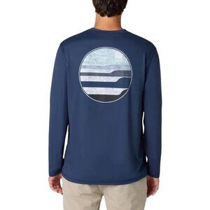 NEW Hang Ten Men's 3XL Blue Long Sleeve UV Protection T-Shirt